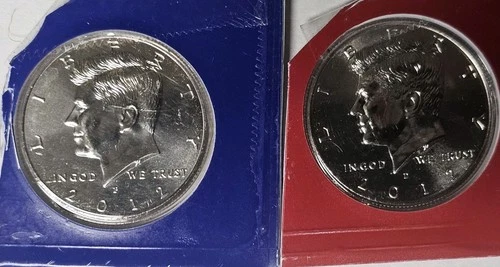 2012 P&D Kennedy Half Dollar Uncirculated In Mint Plastic