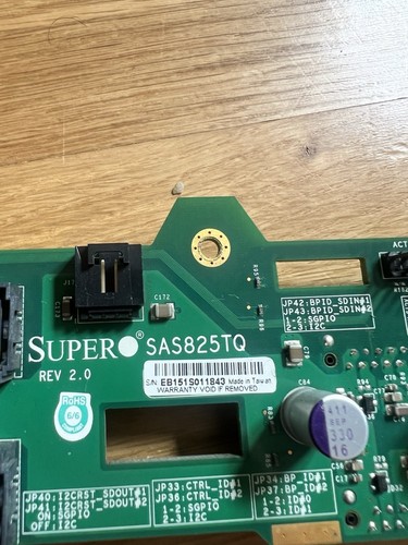 Supermicro BPN-SAS-825TQ Backplane, 8x Connecteur SAS/SATA - Photo 2/5