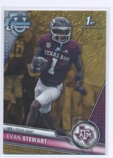 Evan Stewart 2023 Bowman U Chrome # 144  Gold Refractor RC /50 WR Oregon