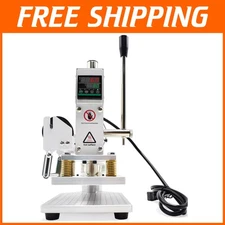Upgraded 110V Stamping Machine - Manual Leather Logo Stamper