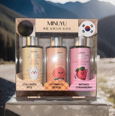 MINUYU Collagen Rice/Vitamin C Peach/Retinol Strawberry/Serum Made In KOREA