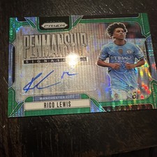 2024-25 Panini Prizm Penmanship Rico Lewis Autograph Manchester City Soccer