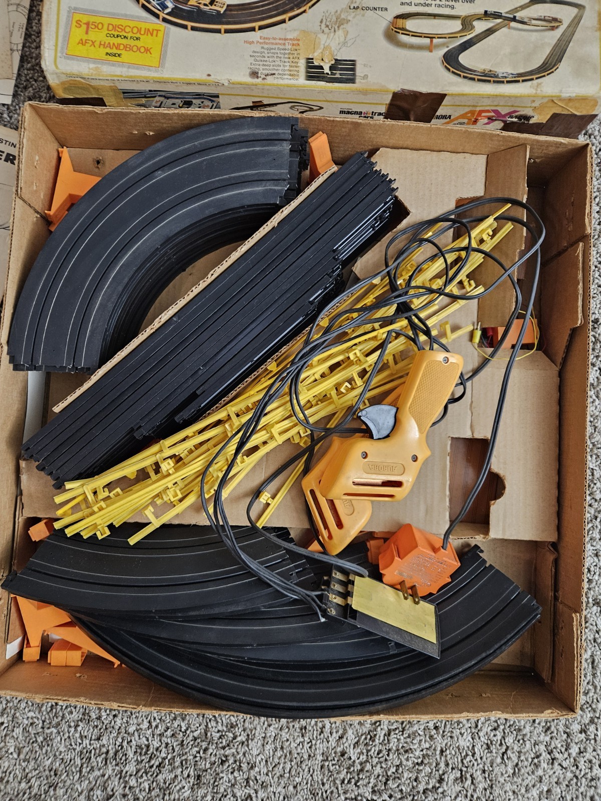 Aurora AFX Jackie Stewart Universal High Speed Slot Car Set RACINGbset- No Cars