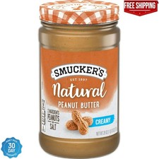 Smucker  s Natural Creamy Peanut Butter, 26 Oz. Jar