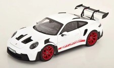 Norev 1/18 Porsche 911 992 GT3 RS 2022 Diecast Model White Red Open Close New