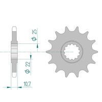 Afam Ritzel #525 16 ZäHne (FüR: Benelli BN 302 R ABS 21 )