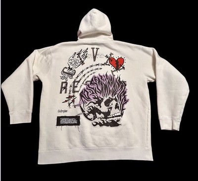 Civil Regime Men 2XL DS Graphic Hoodie Streetwear Art Grunge Oversized