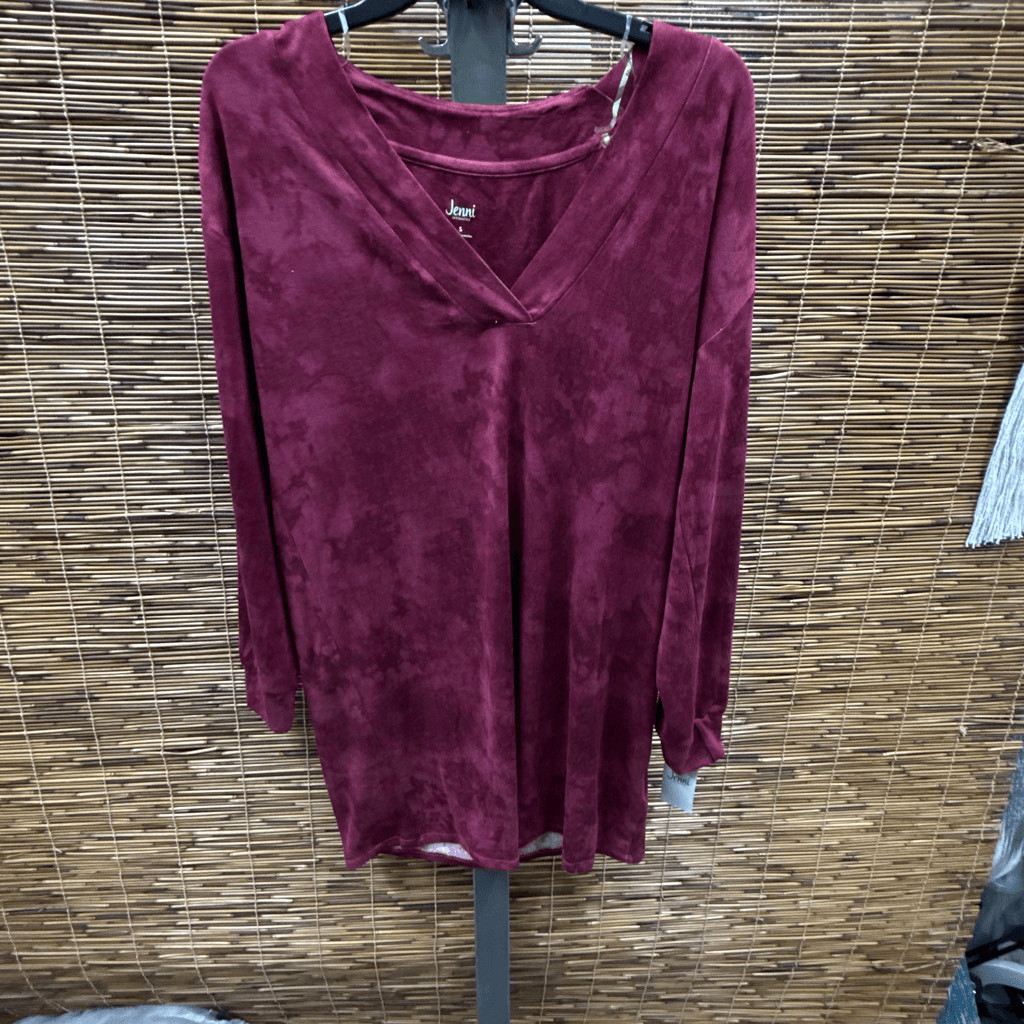 Jenni Women's Printed Long-Sleeve Sleep Shirt, Created for Macy's Size M