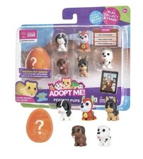 Adopt Me Perfect Pups Mini Figure Set With Golden Legendary Pet - 6pk Toy Rare