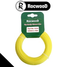 3mm Nylon Line Strimmer Cord 15m RocwooD Brushcutter Round Universal Grass Pro 0.29 per metre