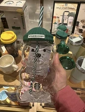 Starbucks Barista Bear Cup Limited Edition Glass Cup Xmas gift 2026