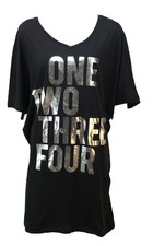 VESTITO ABITO DONNA MAXI MAGLIA DIMENSIONE DANZA NERO TG. S M VESTITINO