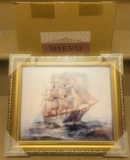 MIEVU Gold Vintage Framed Wall Art - Canvas Wall Art Prints for Living Room Deco