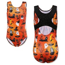 TFJH E Girls Gymnastics Leotard Raceback Sparkle Dance Outfit 3-12 Years 4-...