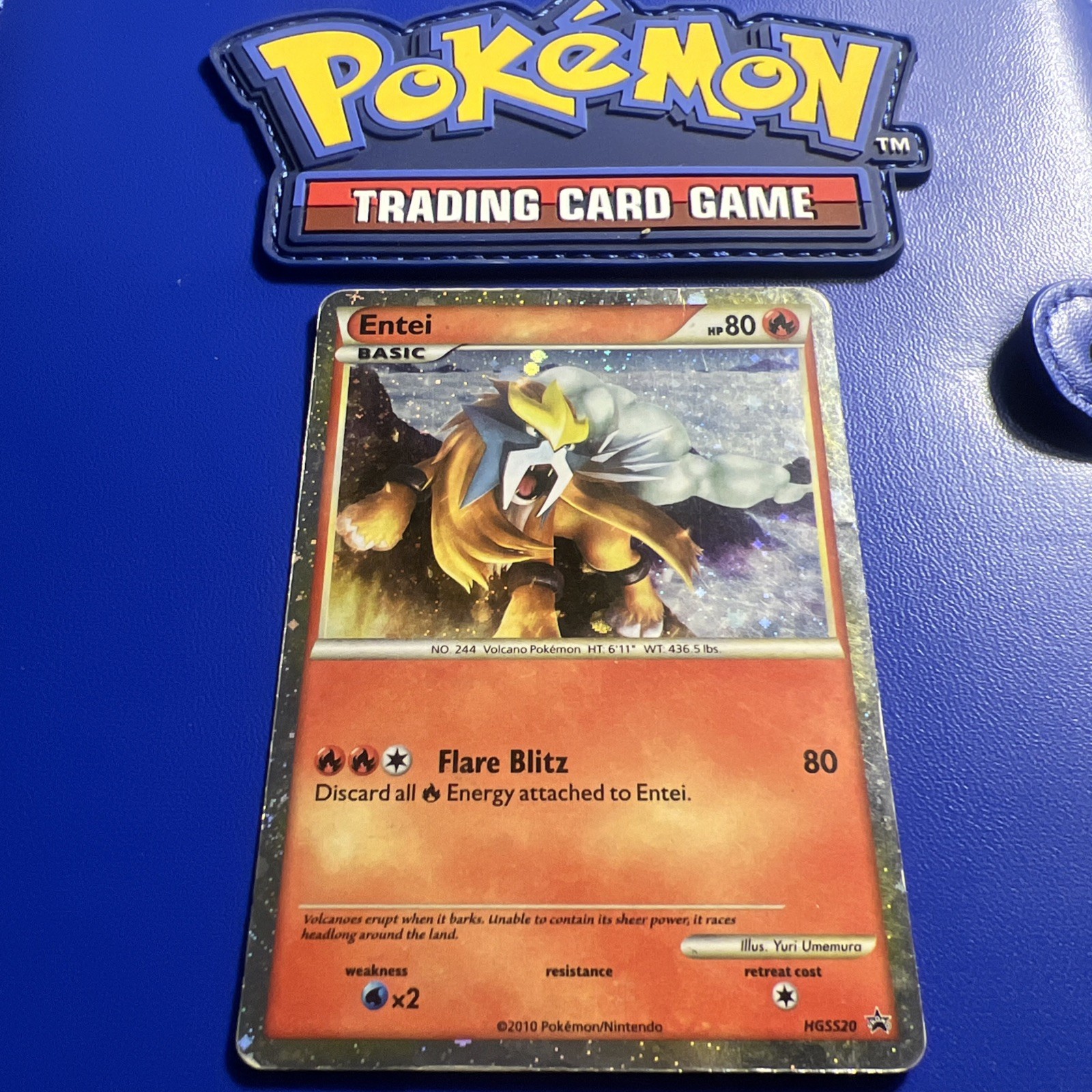 2010 Pokemon Entei HGSS20 Black Star Promo Holo Shiny HeartGold SoulSilver