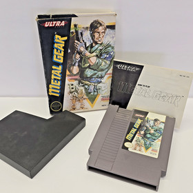 Metal Gear  (Nintendo NES, 1987) Complete Box + Manual + Sleeve (UNTESTED)