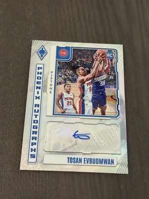 2023-24 Panini Phoenix Autographs #PA-TEV TOSAN EVBUOMWAN Signed Auto ROOKIE RC