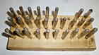 VINTAGE LETTER PUNCH STAMP SET COMPLETE IN WOODEN DISPLAY HOLDER  1/4 Inch — photo 5