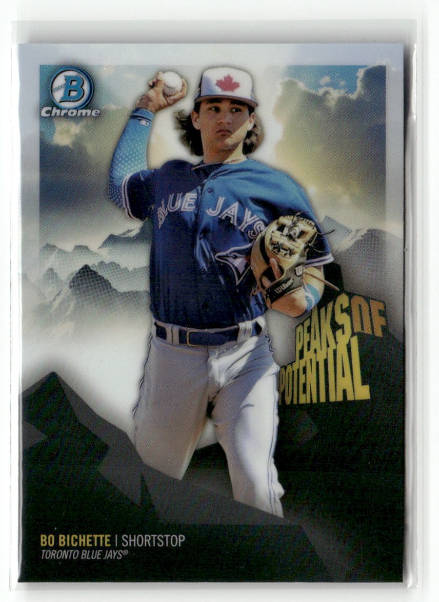2018 Bowman Chrome #PP-BB Bo Bichette Peaks of Potential RC BLUE JAYS
