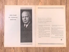 Magazine Ad - 1940 - AT&T / Bell System - National Defense - (two-pages)