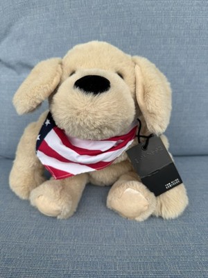 Two Blind Brothers Liberty Dog Soft Floppy Tan Plush Toy Brail on Ear READ