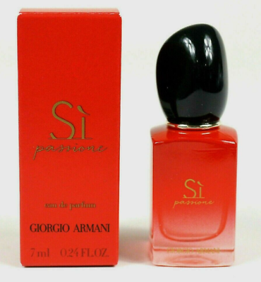 New Giorgio Armani Si Passione Eau De Parfum Mini 0.24 fl.oz./7 mL
