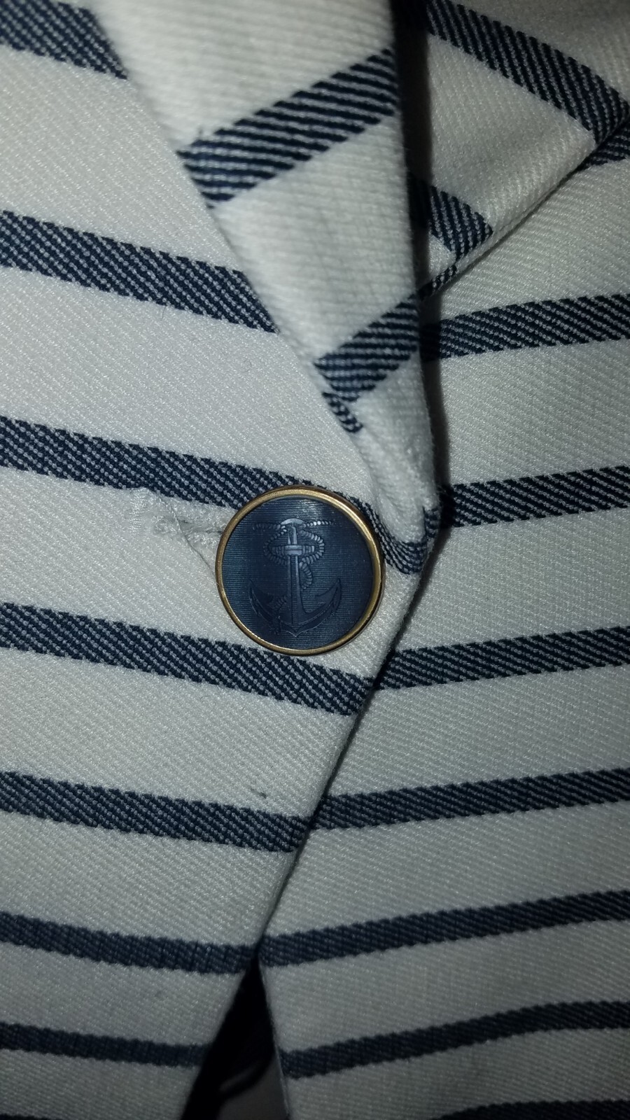 ZARA BASIC Womens Blazer Jacket White Striped S - image 4