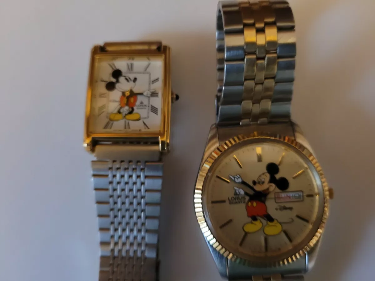 Vintage Two Lorus Quartz Disney Mickey Mouse Watches eBay