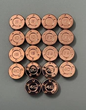 1 Pair 5, 10, 15, 20, 25, 30, 35, 40 or 45g Copper Weights Fit Scotty Cameron