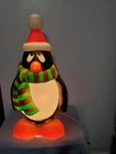 Chilly Willy Penguin 28" General Foam Blow Mold Vintage Winter Decoration