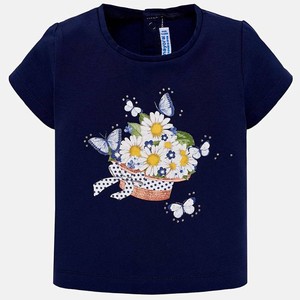 maglietta blu bambina