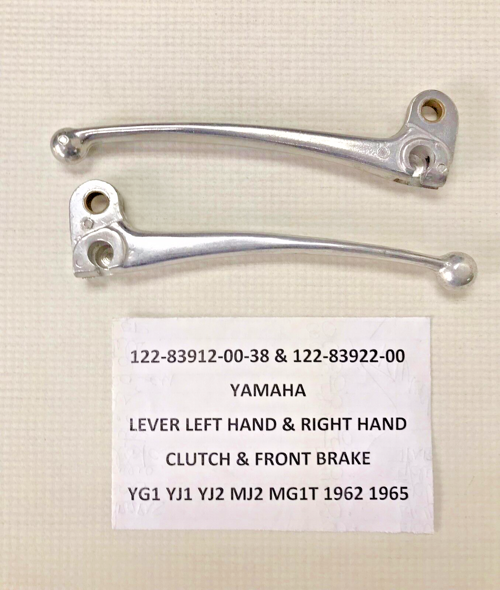 122-83912-00 & 122-83922-00 NOS YAMAHA LEVER LH & RH OEM YG1 YJ1