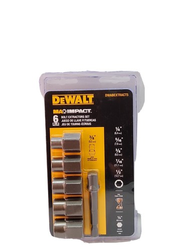 Dewalt Max Impact Extractor Set 5 Piece 