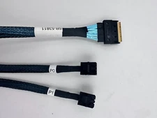 PCIe 4.0 SlimSAS SFF-8654 8i (Host) to 2 xSFF-8643 36pin (EP) Cable-80CM