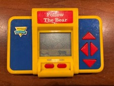 Vintage 1990 Playtime FOLLOW THE BEAR MY 1st GAME LCD Handheld Video Game
