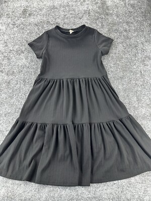 See You Monday dress size large black short sleeve Dress