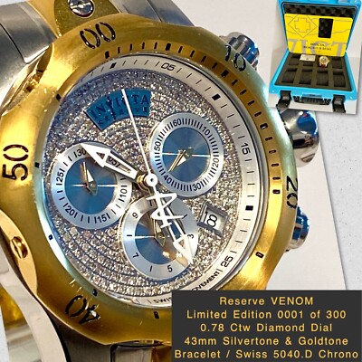 43mm 0.78Ctw Diamond | LE#001/300 | Two-Tone Bracelet| VENOM