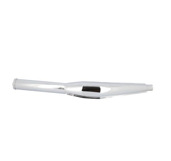 Silencieux universel chrome 28mm pot echappement moto cyclo