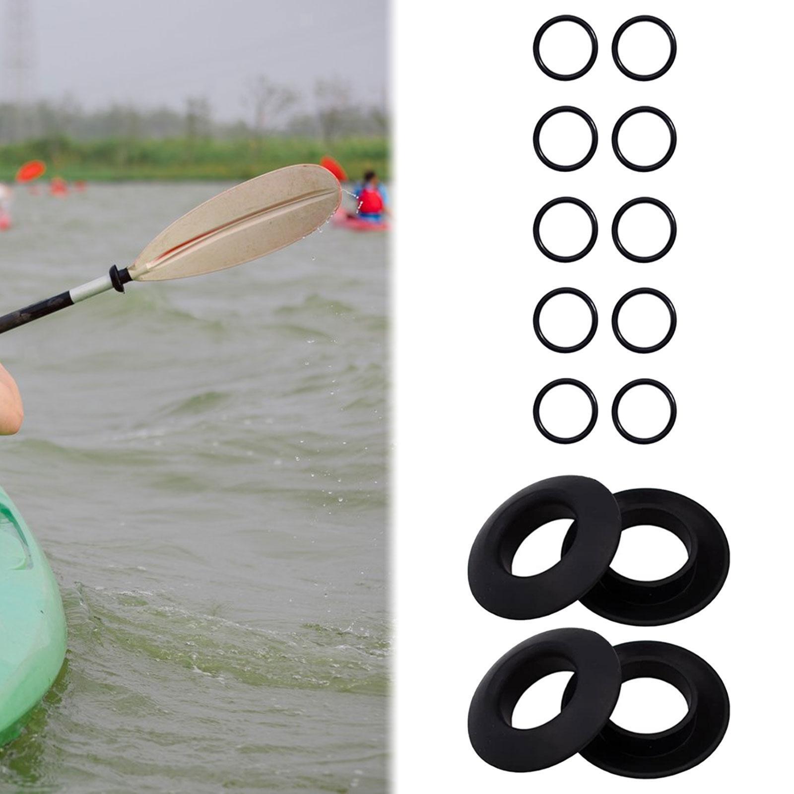 3X 4x Kayak Paddle Drip Rings PVC Water Retaining Rings for Canoe