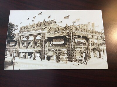 1930 CORN PALACE Mitchell, South Dakota RPPC Real Photo Postcard Postmark