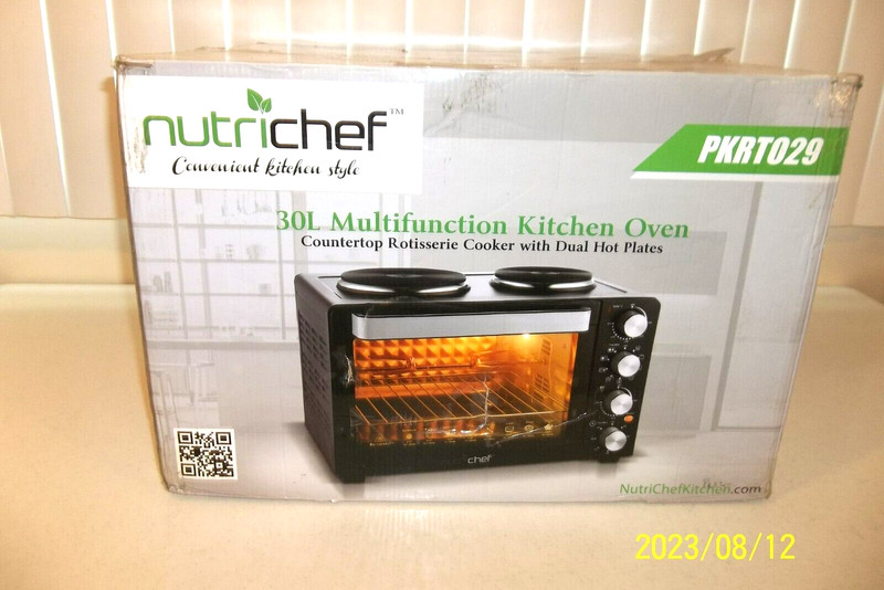 Convection Oven 30 Quarts Kitchen - 1400-Watt Countertop Turbo, Rotisserie Roast