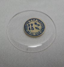 GLASS POCKET WATCH CRYSTAL WATCHMAKER SIZE 17 12/16 MI EMP REPLACEMENT PART T17