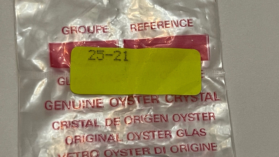 Rolex Crystal 2521 Tropic Plexi Glass for Daytona Chronograph Genuine