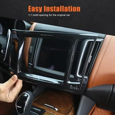 ABS Carbon Fiber Dashboard Navigation Frame Trim For Maserati Levante 2016-2023