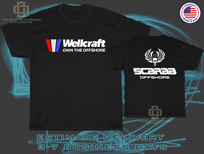 Wellcraft Racing New Scarab Boats Offshore Logo Men's T-Shirt American Tees