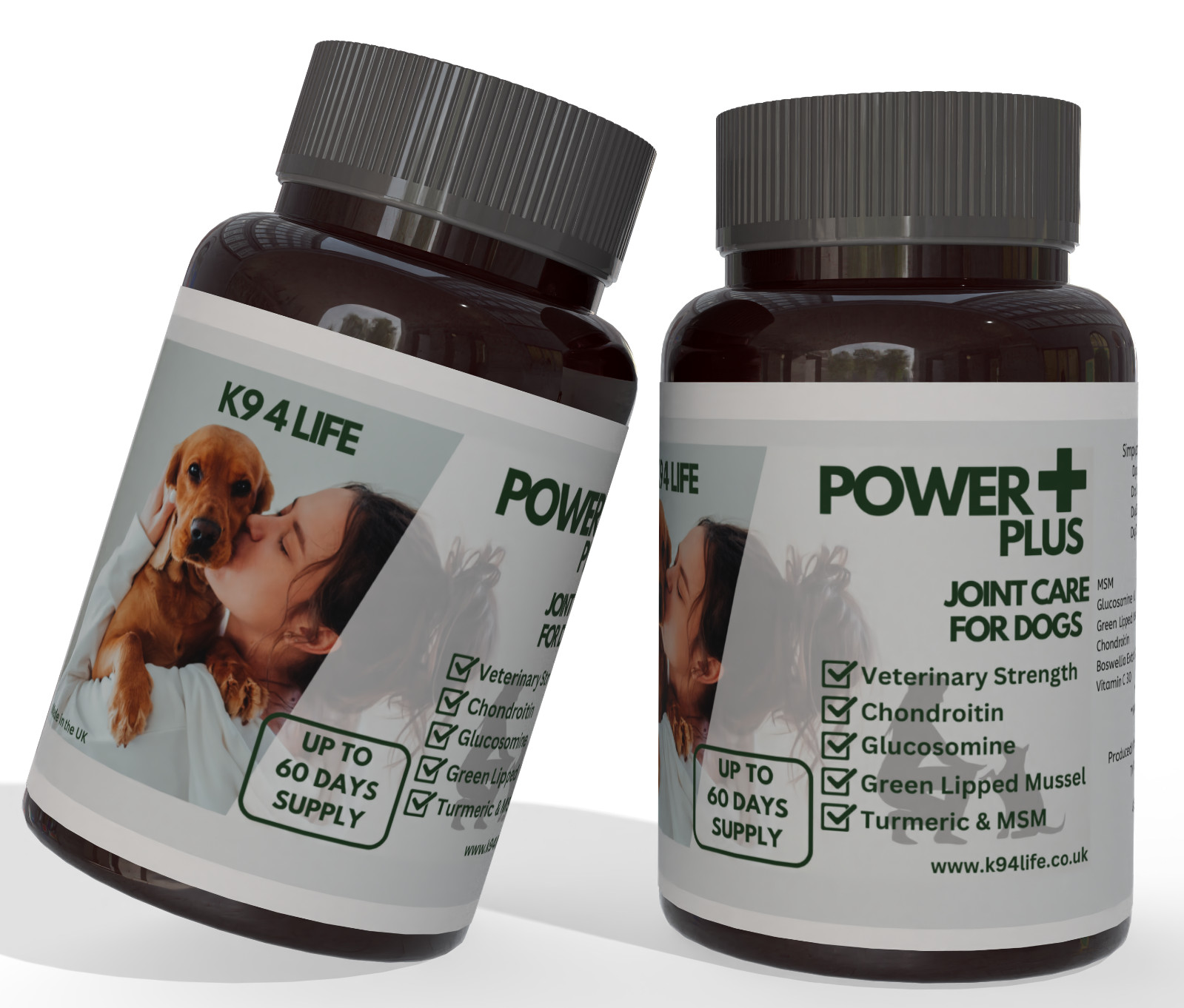 Adult Dog Glucosamine, Chondroitin Hip Joint Supplements MSM Older Mature Dogs