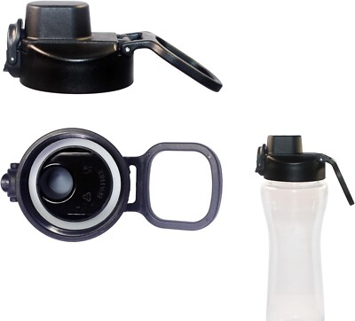Lid for Cirkul Water Bottle - Auto Flip Hydro Flask Wide Mouth Black
