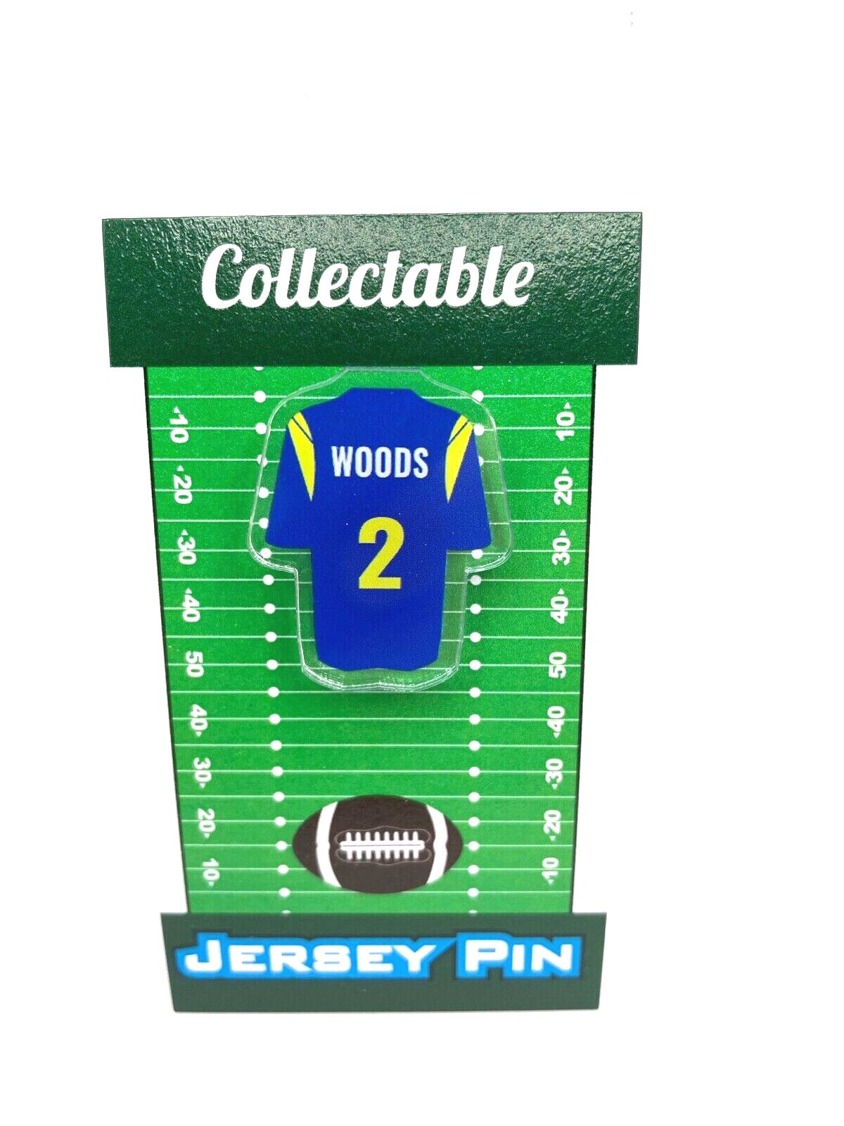 Los Angeles Rams Robert Woods jersey lapel pin-Classic Collectible-Fan Fav