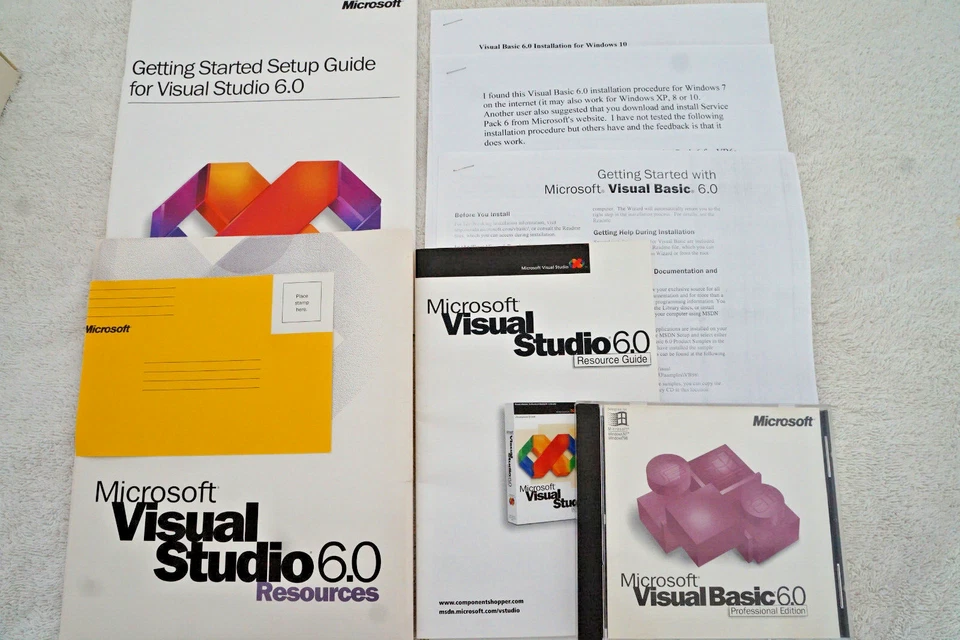 Microsoft Visual Basic Professional 6.0 PRO 6 BOX 4 Windows 7 10 11 203-00768 #6 - Image 2 of 4
