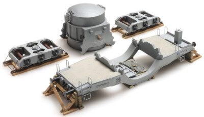 HO Roco Railway Parts Load of Steel Parts 487.801.84 To Be Discontinued